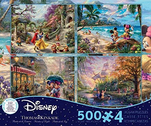 Amazon.co.jp: Disney(ﾃﾞｨｽﾞﾆｰ) クラシックパズルセット 500ﾋﾟｰｽ×4